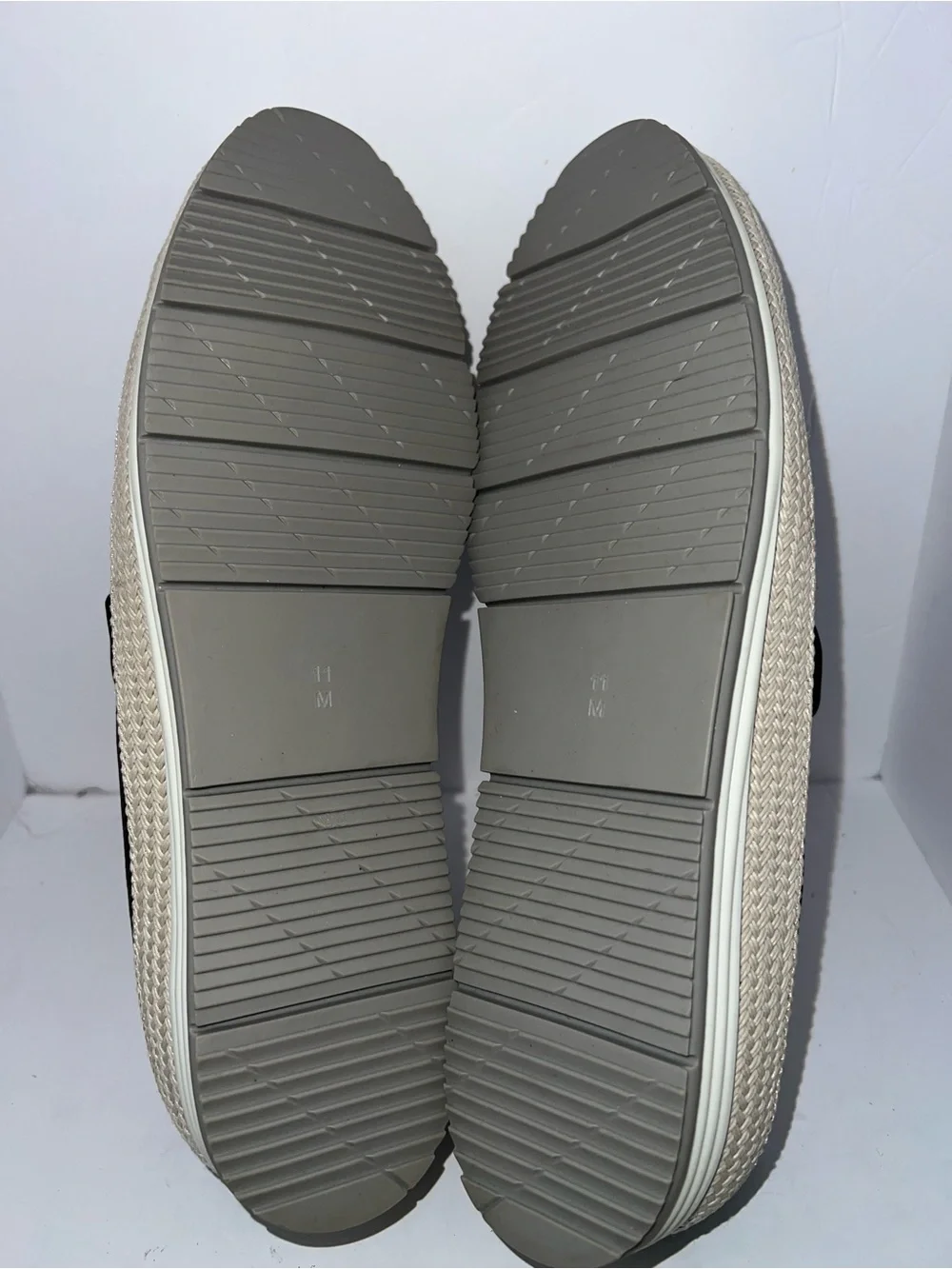 Vaneli Sport Black Perforated Leather Slip-On Espadrille Sneakers-Size 11M-NWOT